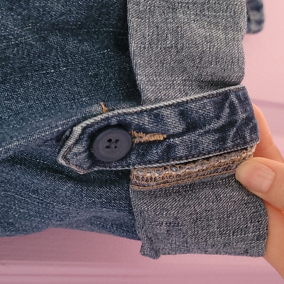 High rise denim shorts - Picture 3 of 4